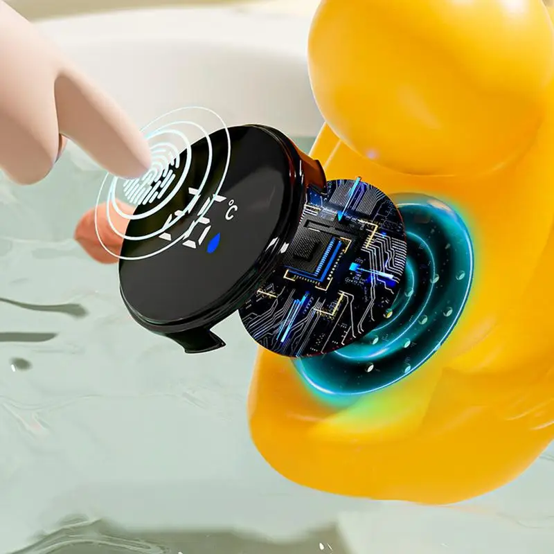 Termómetro de baño digital flotante pato para bebé, impermeable - imagen 5