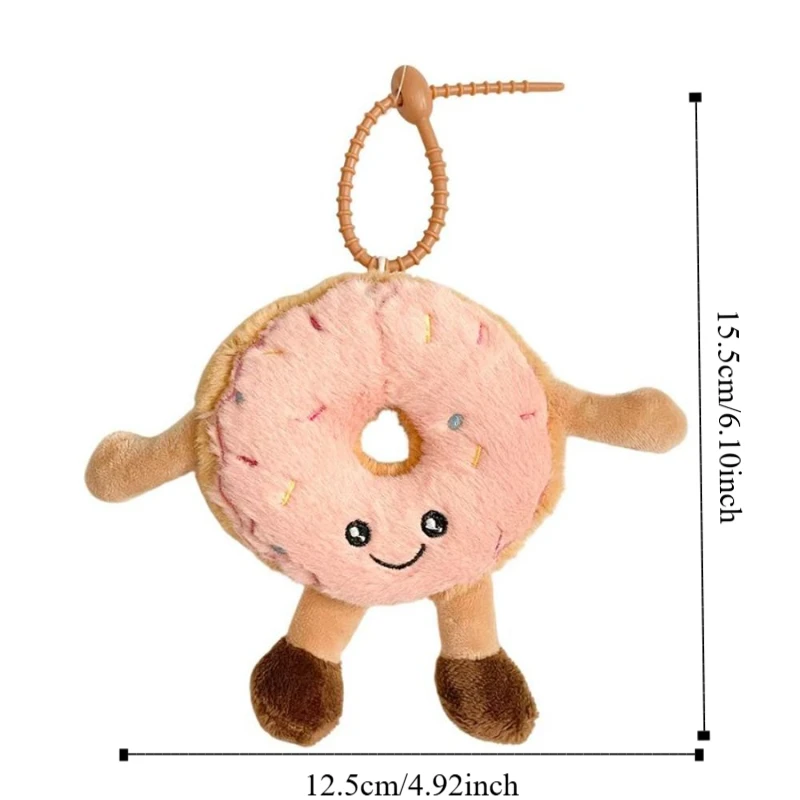 Llavero de peluche donut kawaii