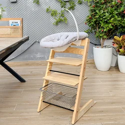 Trona de crecimiento Stoke con cesta y accesorios para bebé