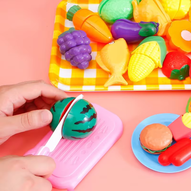 Vista del set de cocina infantil completo