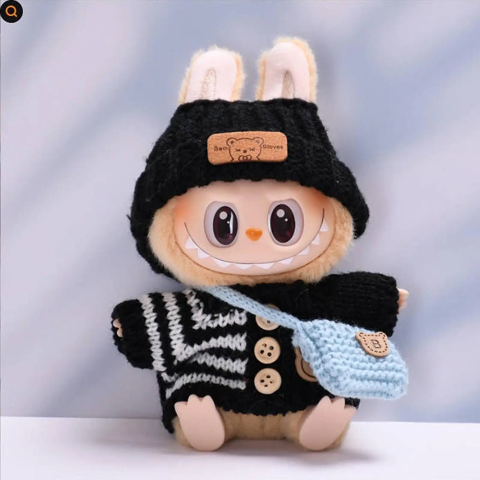 Conjunto de ropa para muñecas: suéter y sombrero con bolsa - imagen 3