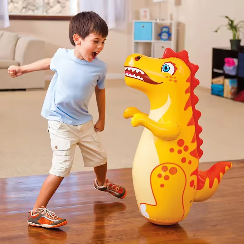 Dinosaurio inflable de pie para boxeo