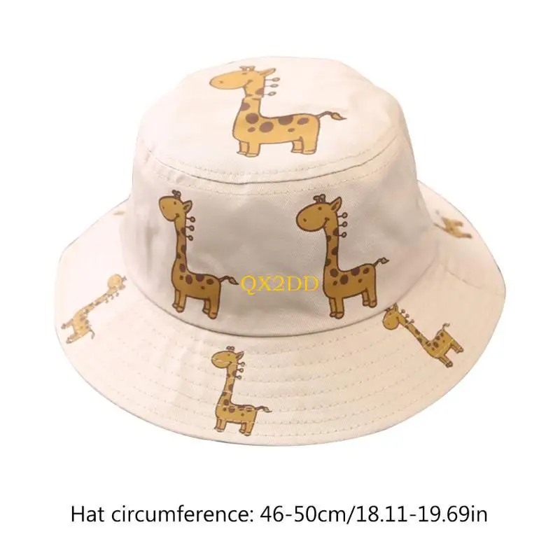 QX2D Baby gorra de cubo de verano con jirafa y gatito - imagen 5