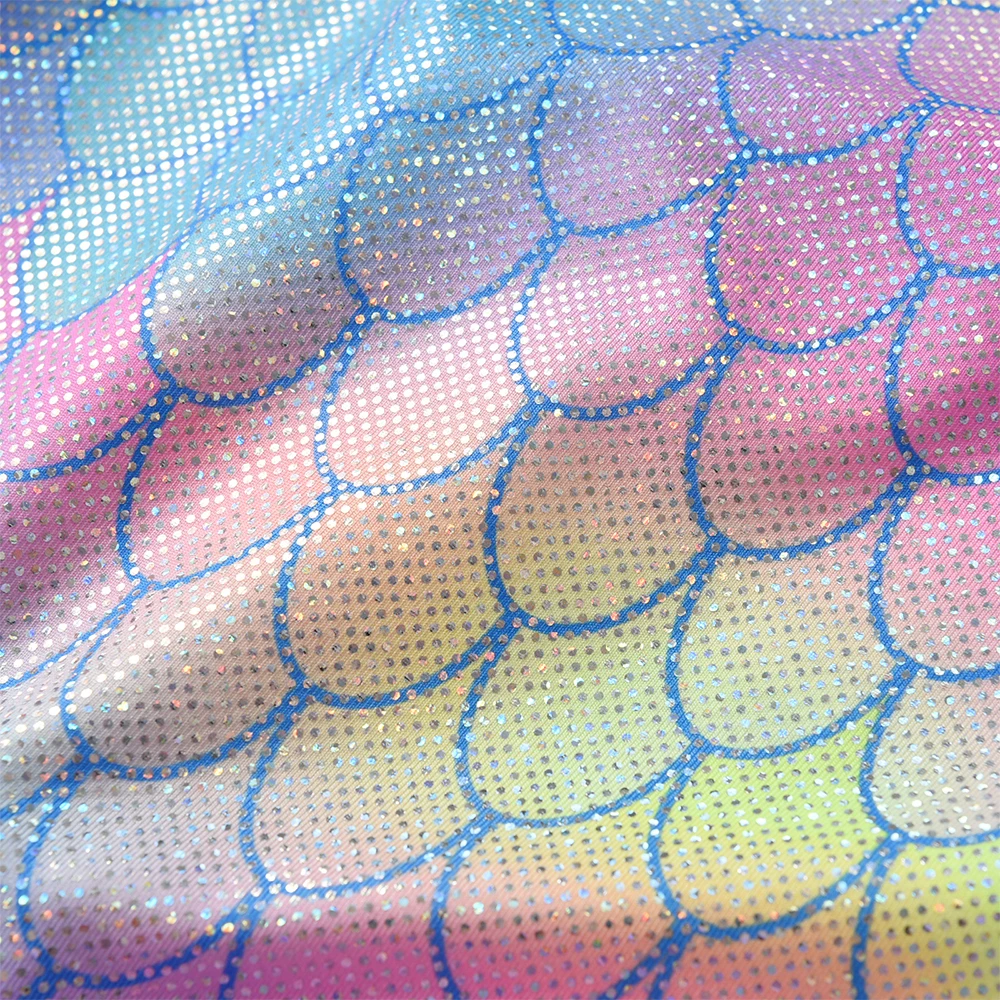 DXTON Vestido de fiesta para niña con capas y sirena degradado - imagen 5