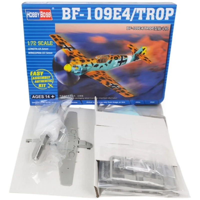 Trumpeter Kit de modelo de avión BF-109E4 Trop Fighter de plástico - imagen 4
