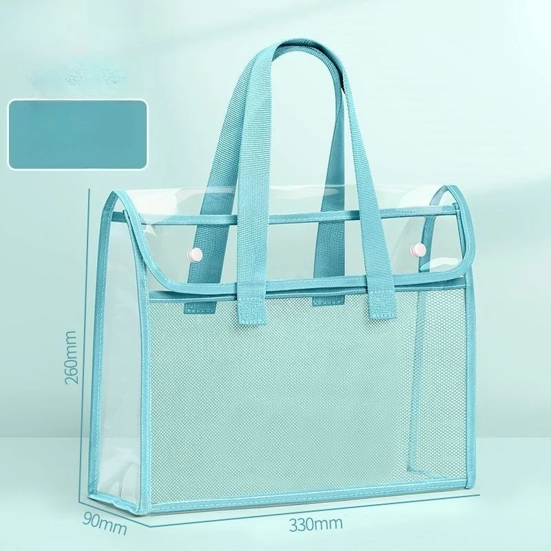 Bolsa impermeable PVC A4 para documentos y libros de estudio - imagen 4