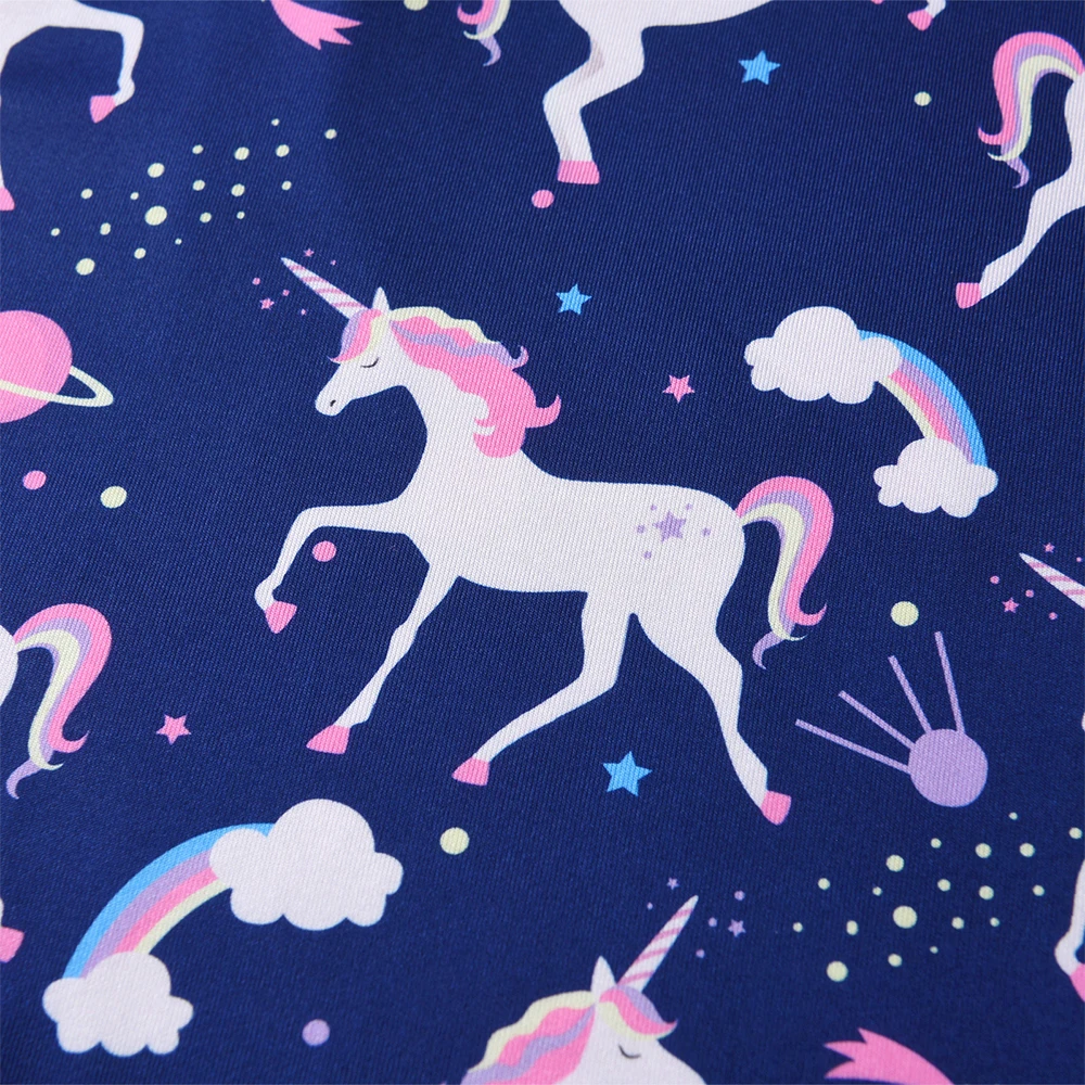 DXTON Vestido de verano sin mangas para niña con estampado unicornio - imagen 4