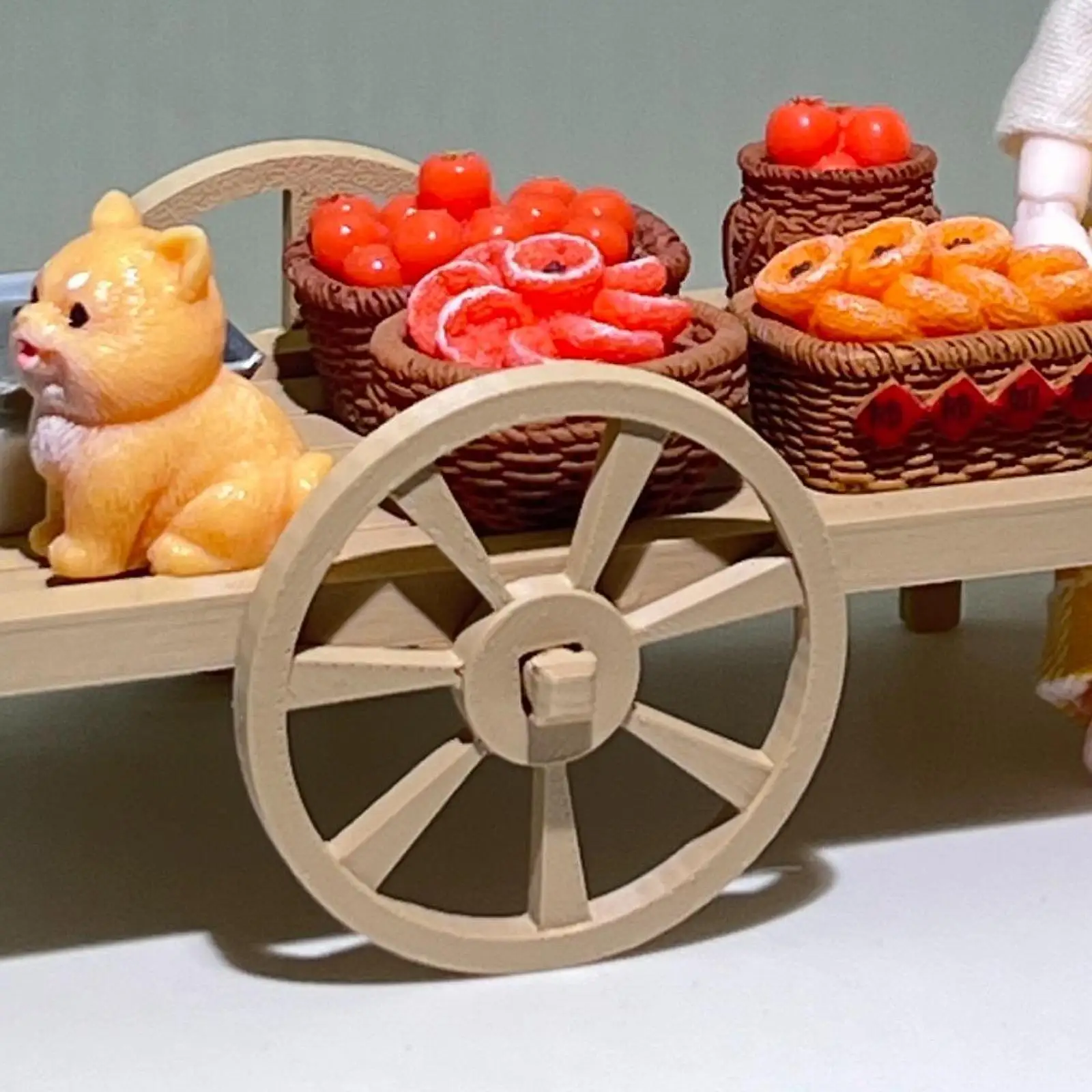Carrito de verduras de juguete de plástico para casitas de muñecas - imagen 5