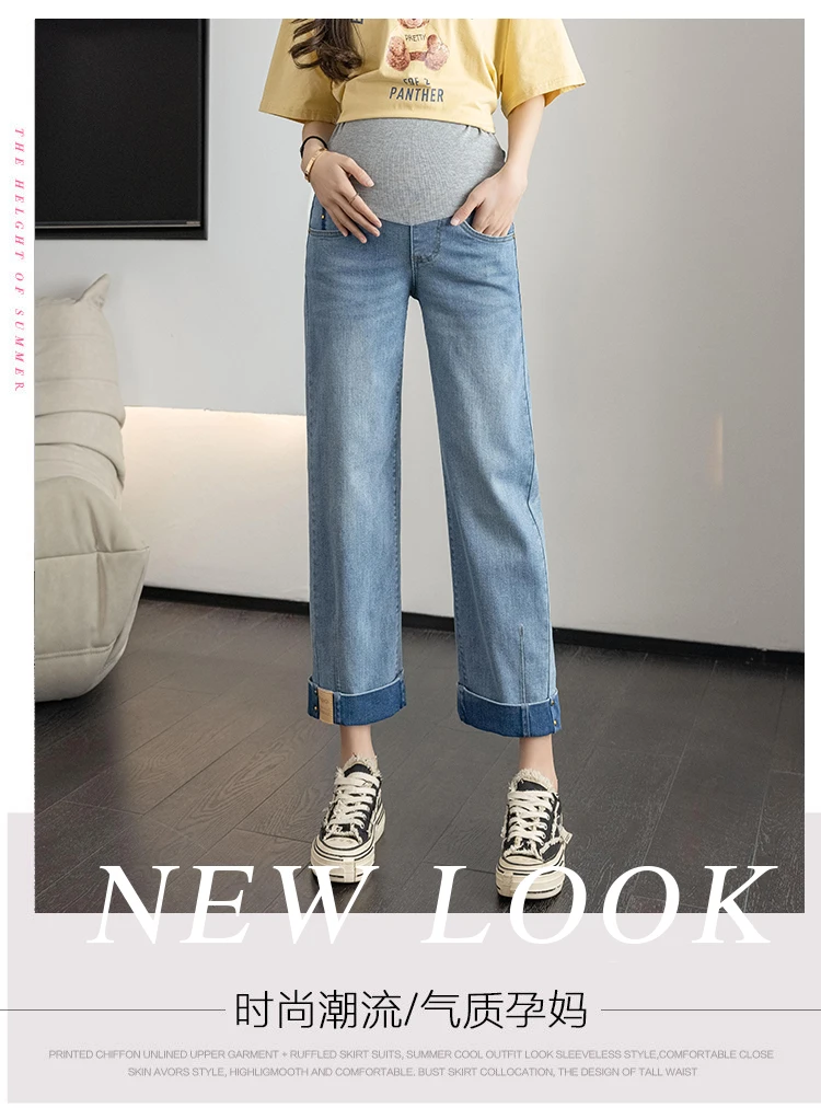 Pantalones vaqueros de maternidad Kacakid vista frontal