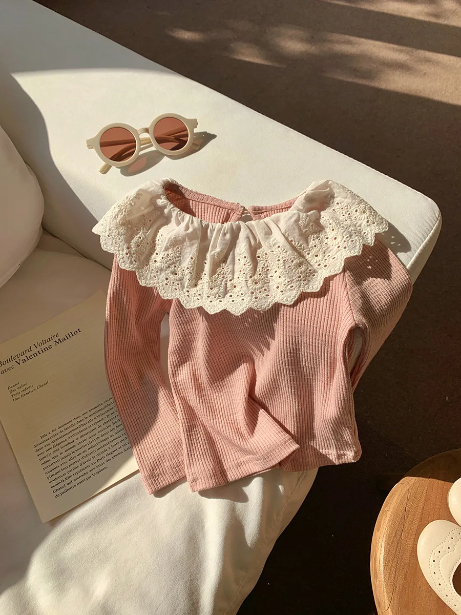 Camiseta de punto con volantes para niña – Otoño Invierno - imagen 5