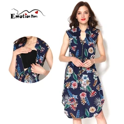 Vestido de verano sin mangas para maternidad – Cómodo para lactancia