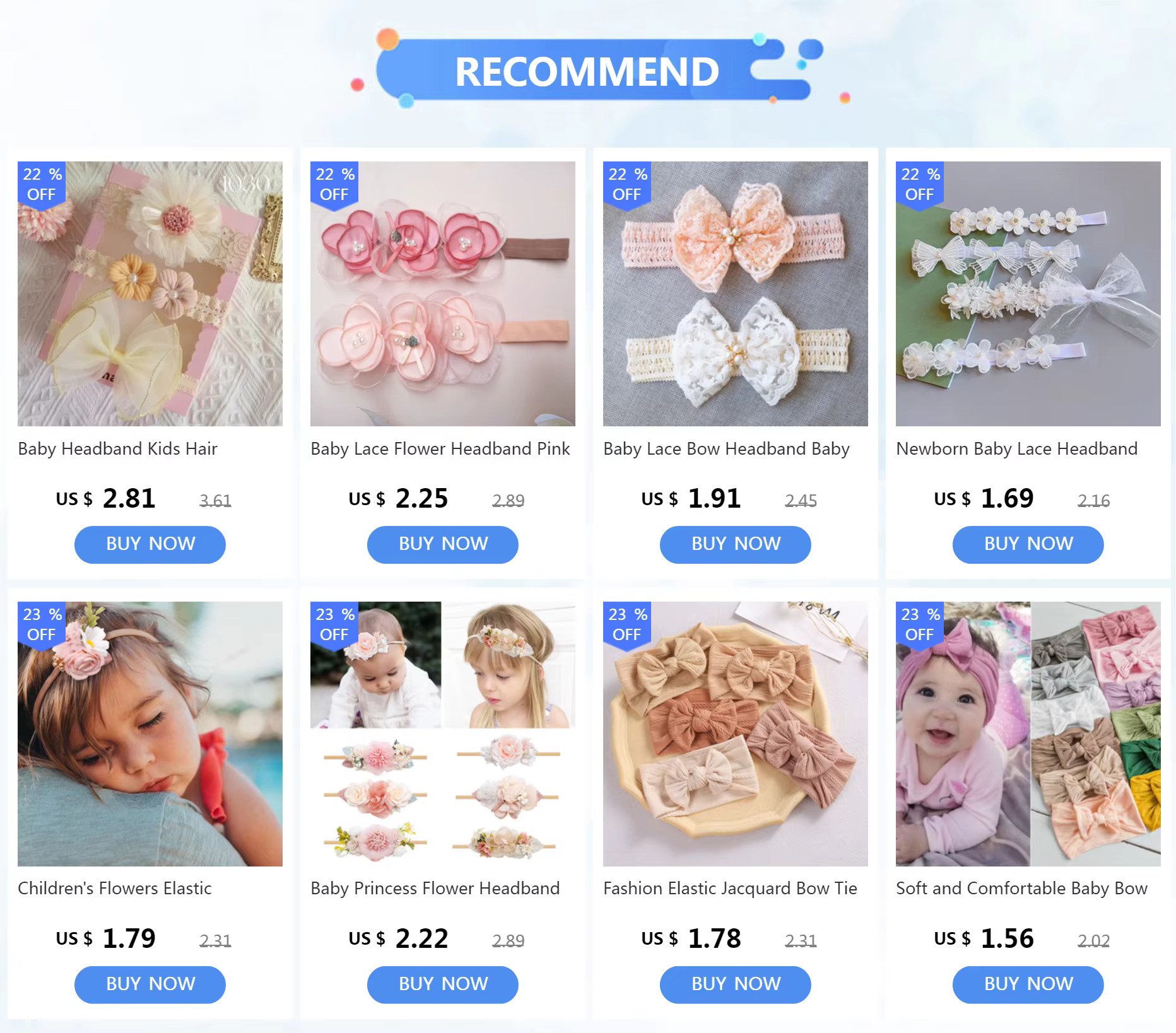 Diadema de encaje blanca con detalles florales – primer plano