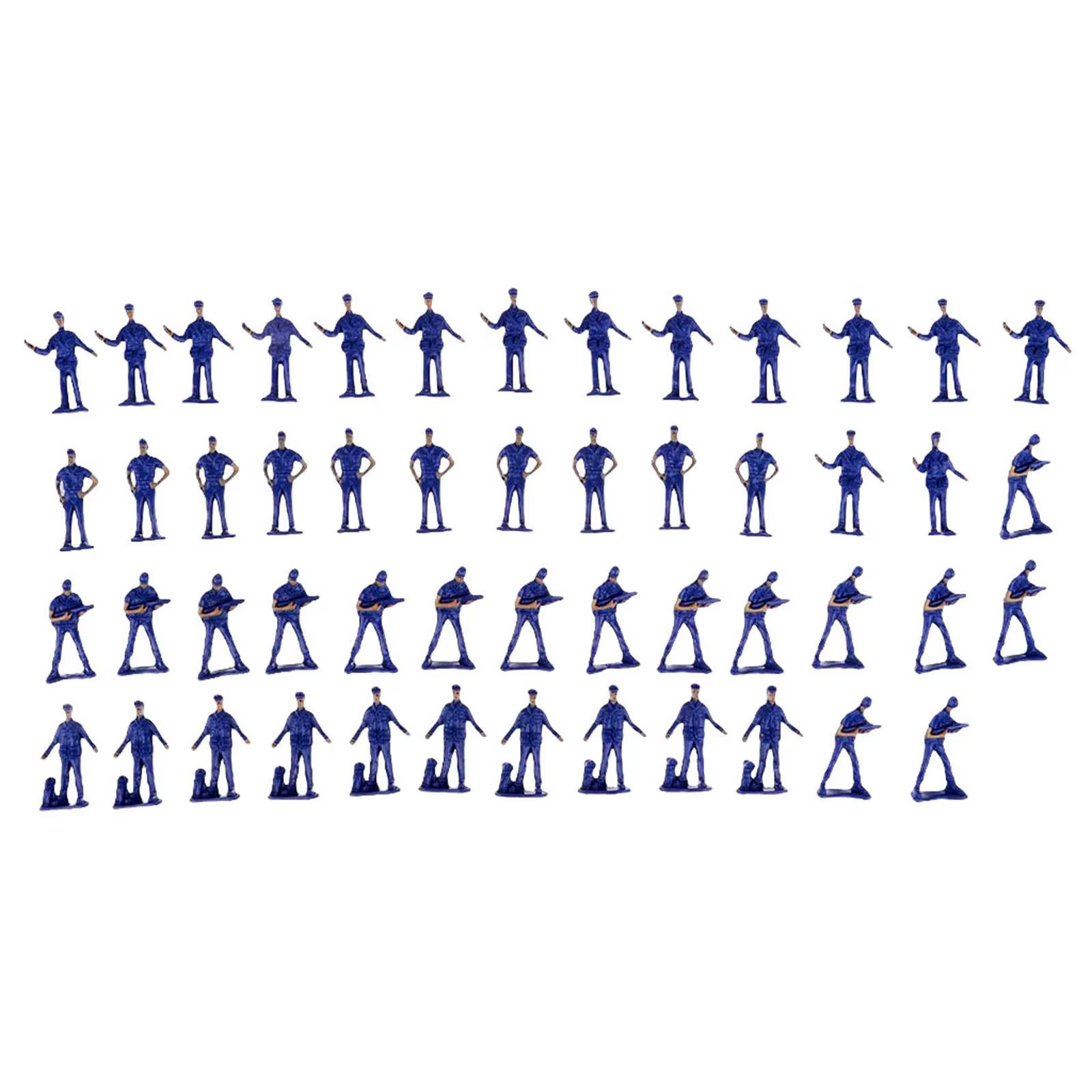 Figura decorativa azul para maqueta de mesa, modelo coleccionable - imagen 3