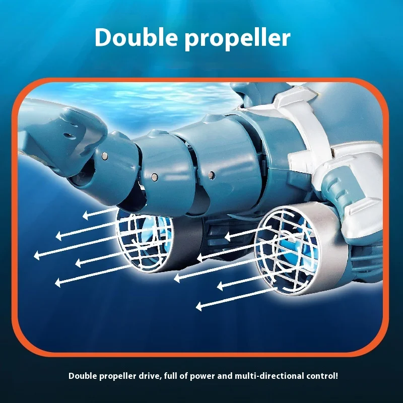 Robot submarino teledirigido con simulación de delfín infantil - imagen 5