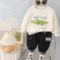 Chándal infantil de algodón para niña – Camiseta y pantalón