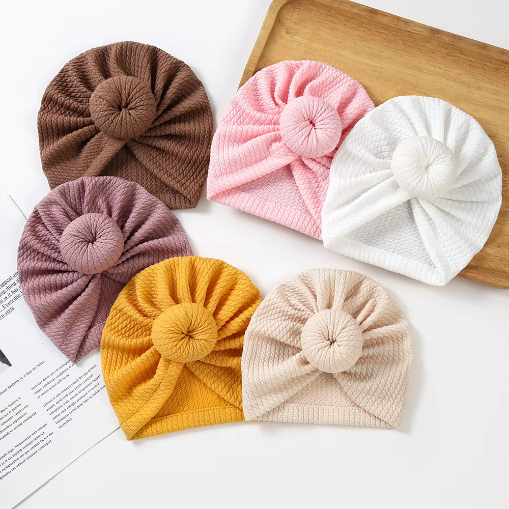 Turbante de algodón suave para bebé recién nacido - imagen 3