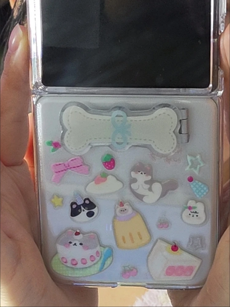 Pegatinas para móvil y tablet Cat Jelly de gato con brillo translúcido
