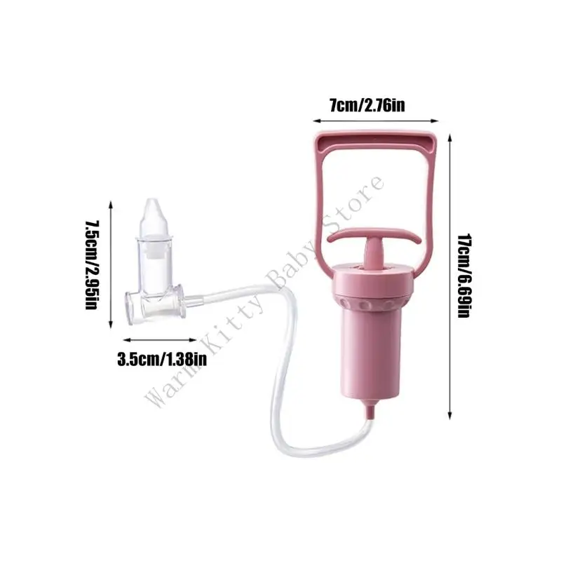 Aspirador nasal manual en uso