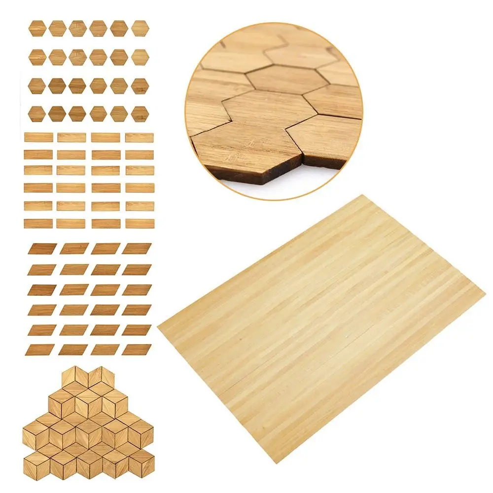 Baldosas bambú para casa de muñecas suelo miniatura escala 1/12