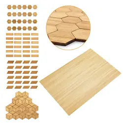 Baldosas bambú para casa de muñecas suelo miniatura escala 1/12