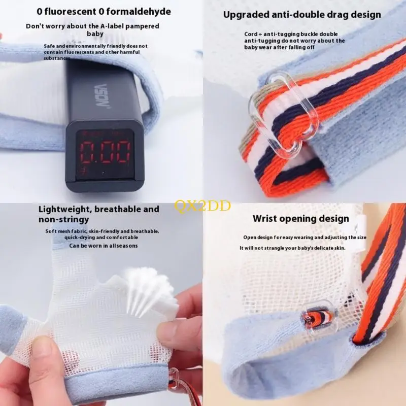 QX2D guantes protectores de bebé con ajuste seguro - imagen 5