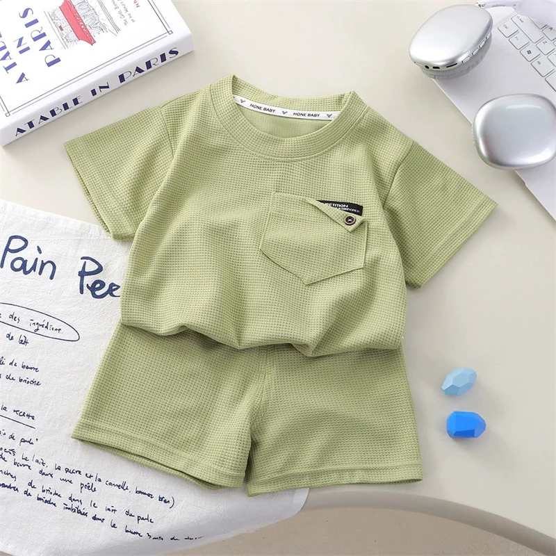 Conjunto de verano para niños: camiseta manga corta y pantalón corto - imagen 5
