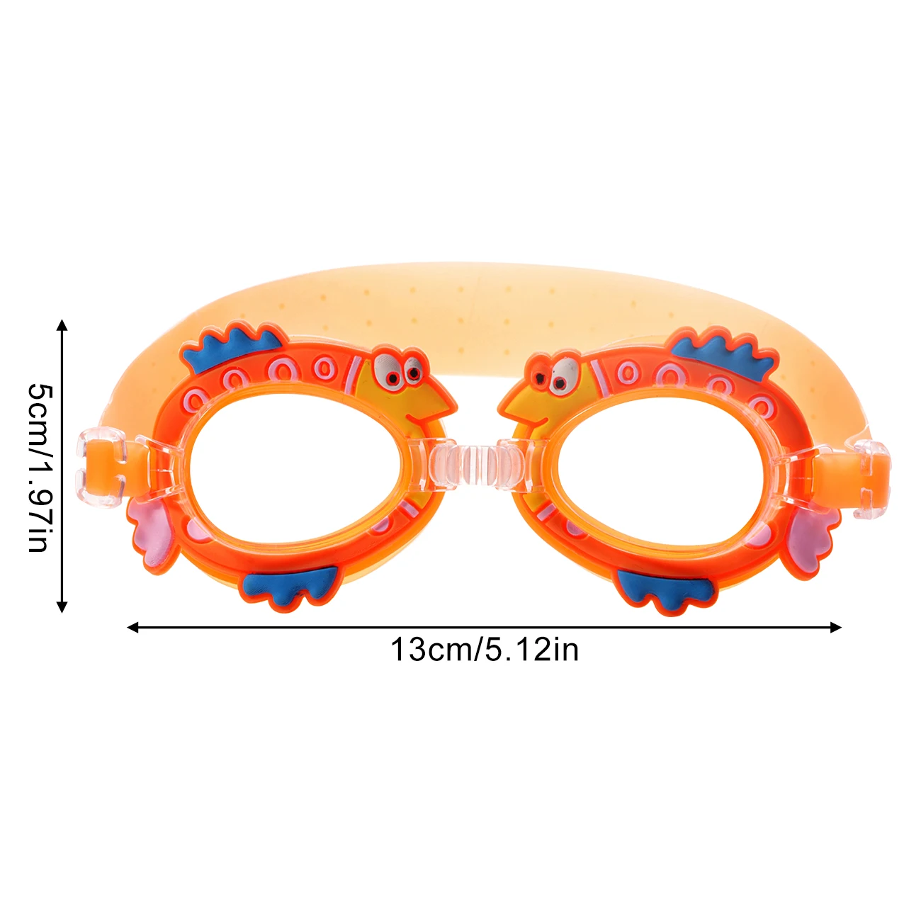 Vista frontal de las gafas natación infantil antifugas