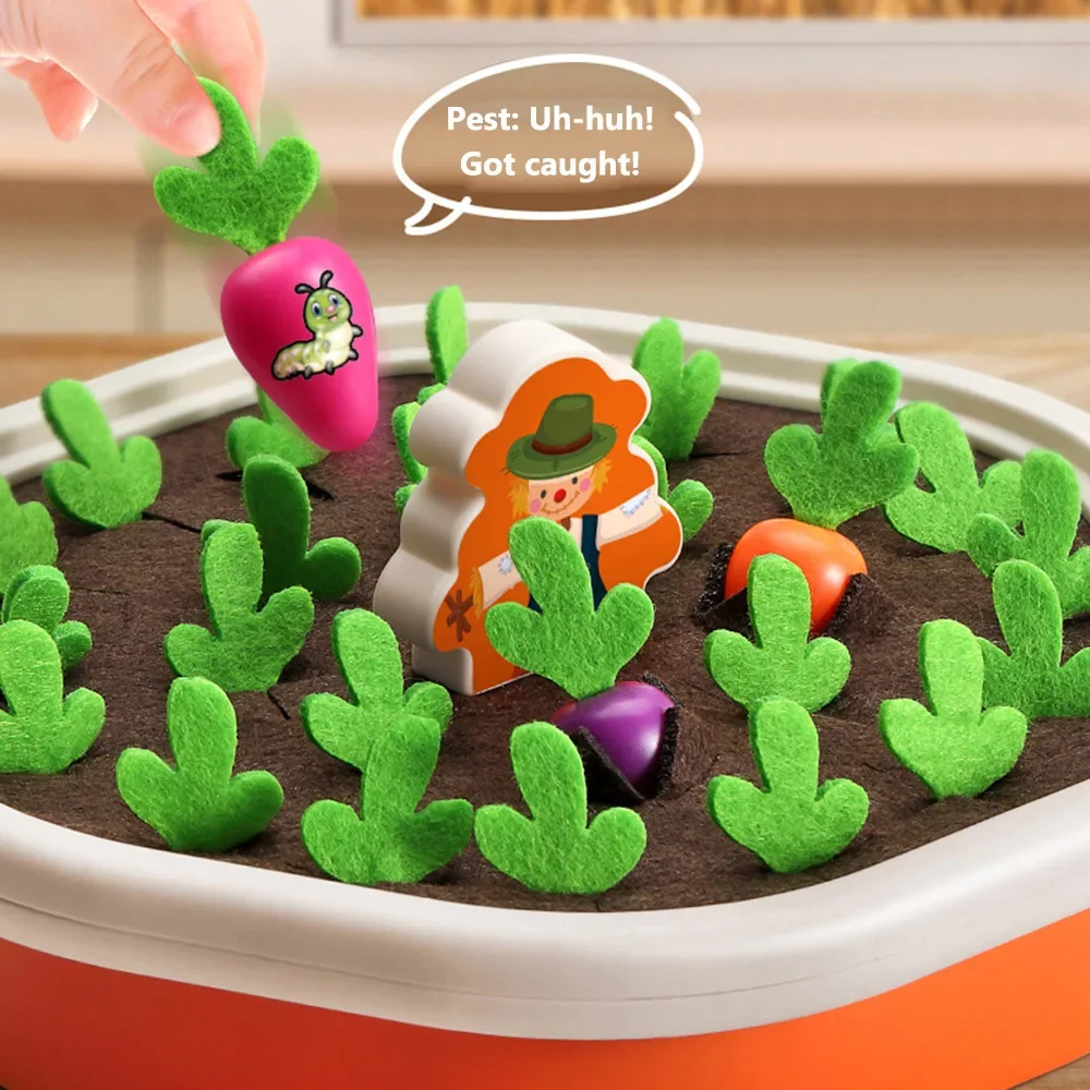 Juego educativo de cosecha para niños - Juguete de madera natural - imagen 2