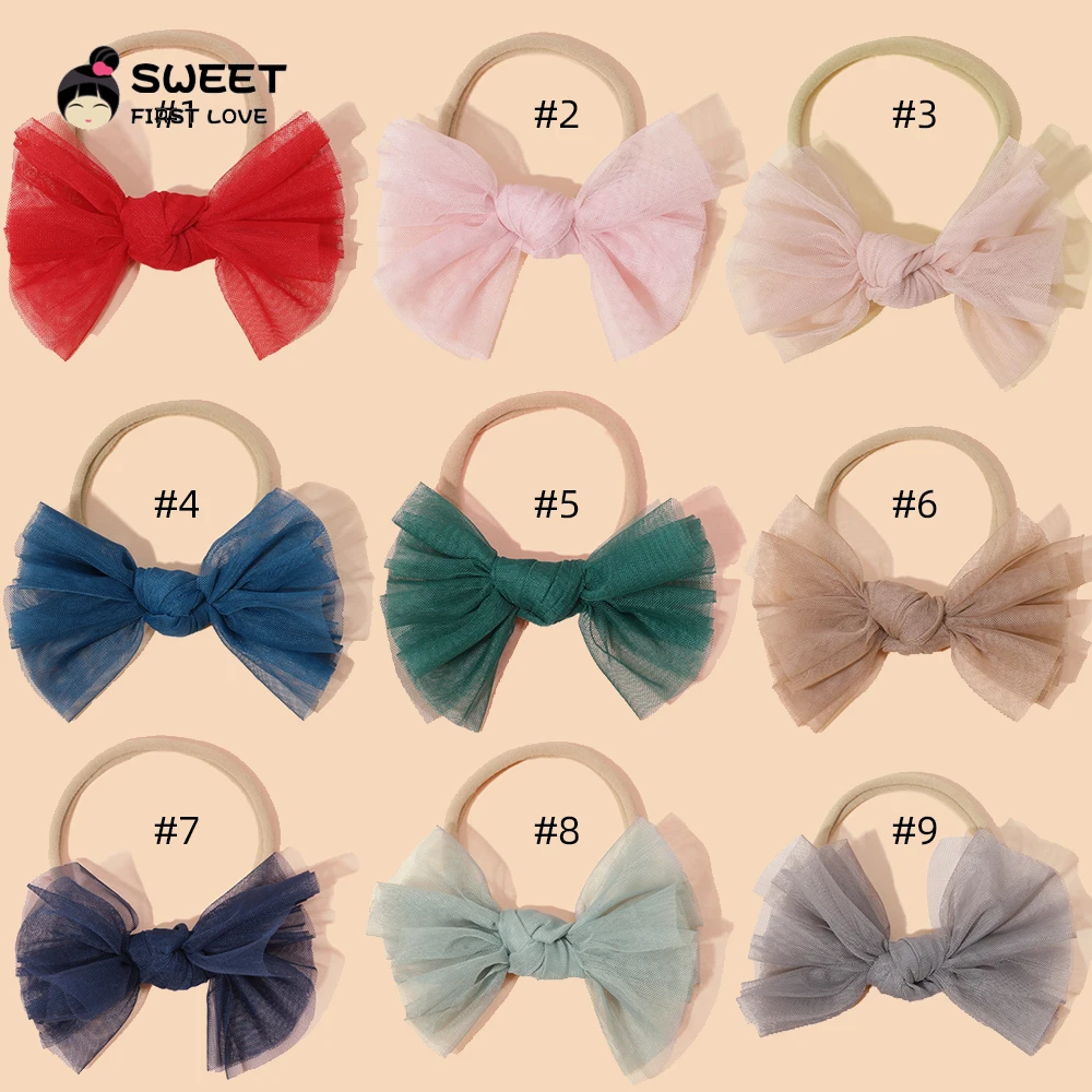 Diadema de lazo con encaje para niña – Accesorio de pelo infantil - imagen 5
