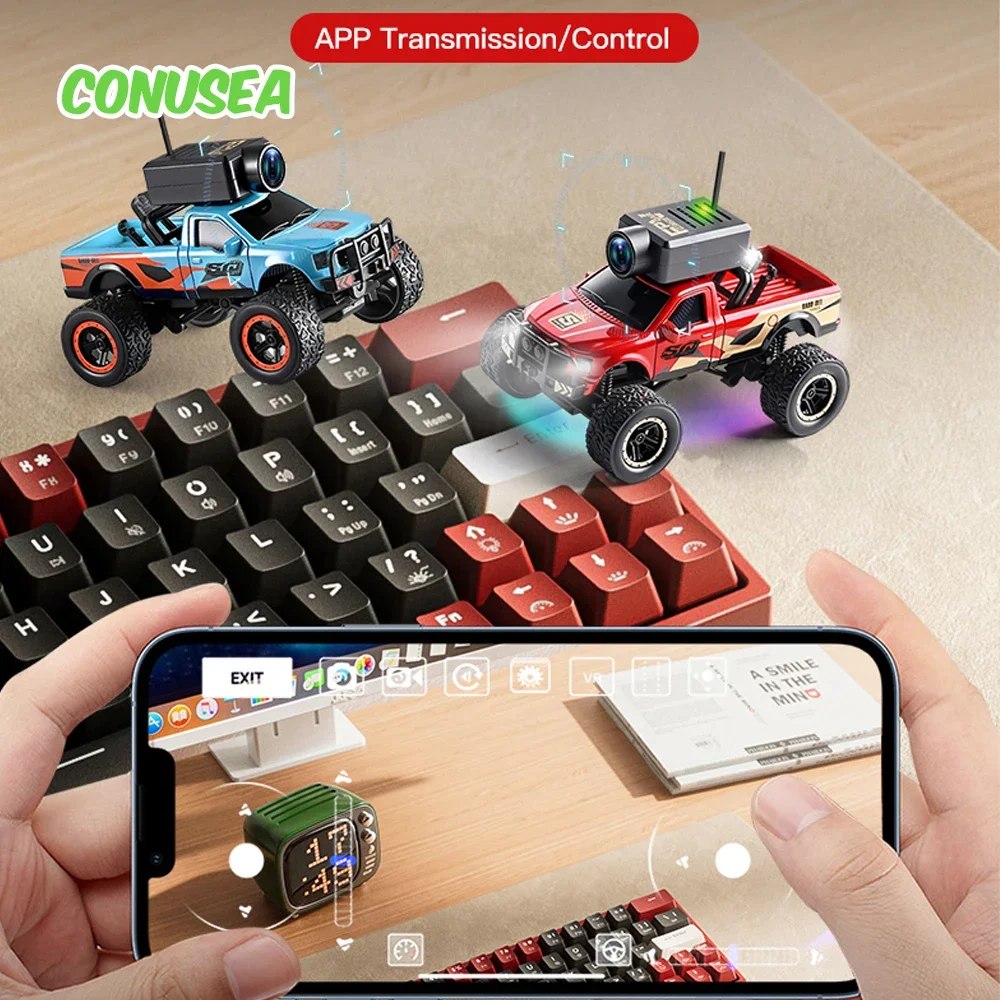 Coche RC teledirigido con cámara WiFi para niños