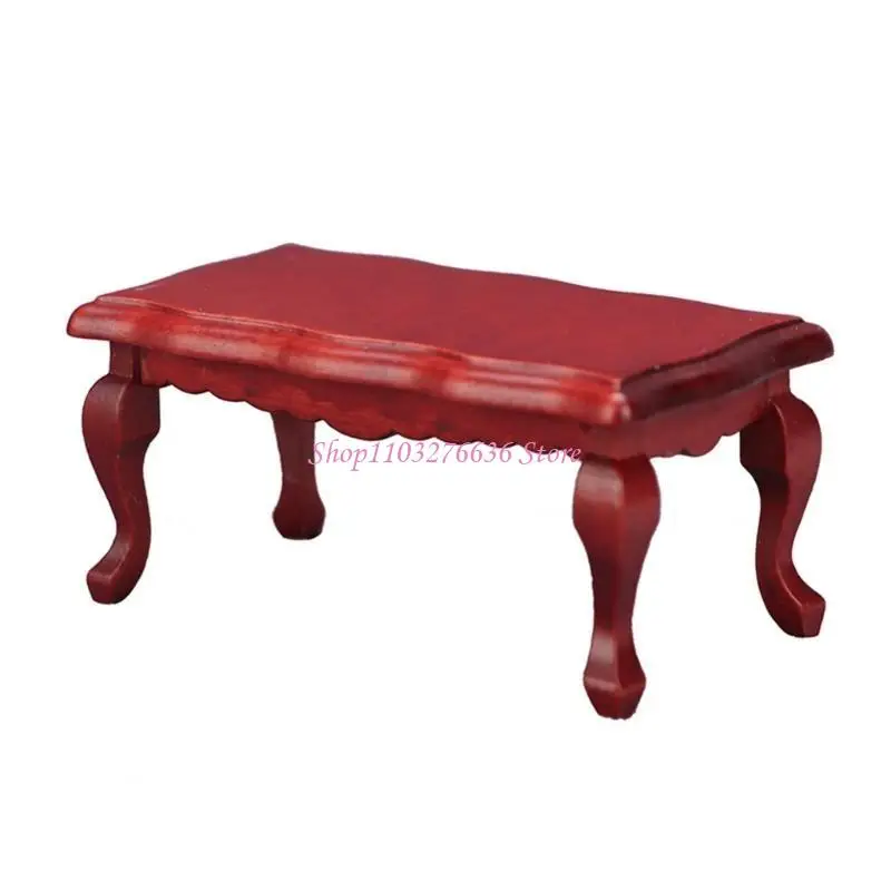 Mini muebles de madera escala 1:12 color café