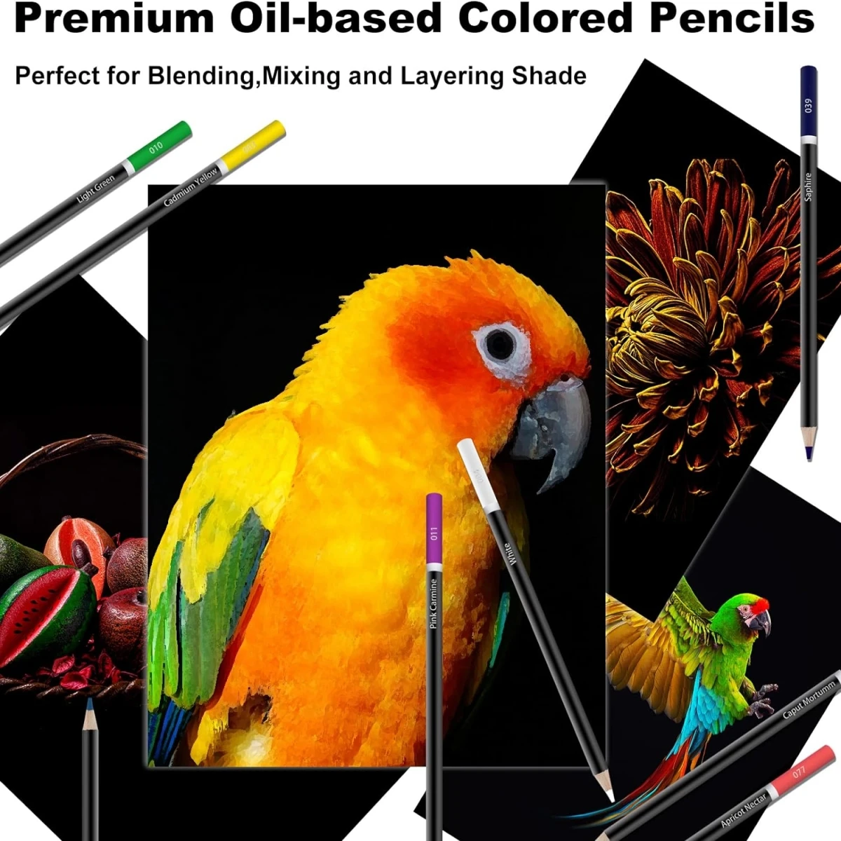 Lápices de colores al óleo para niños - Set artístico para escuela - imagen 2