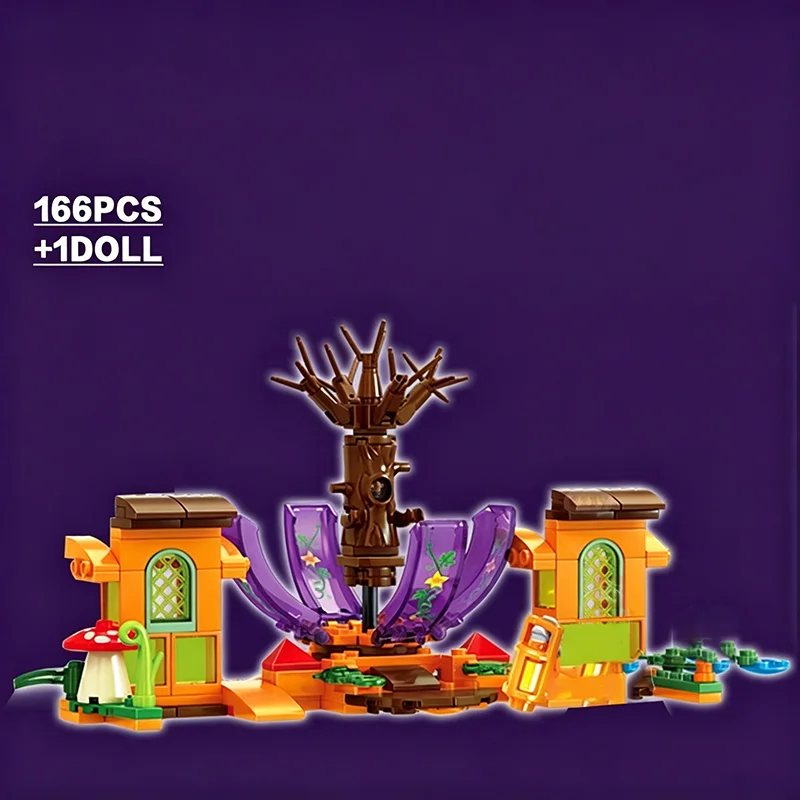 Bloques de construcción de coche calabaza Halloween con mini muñecas - imagen 4