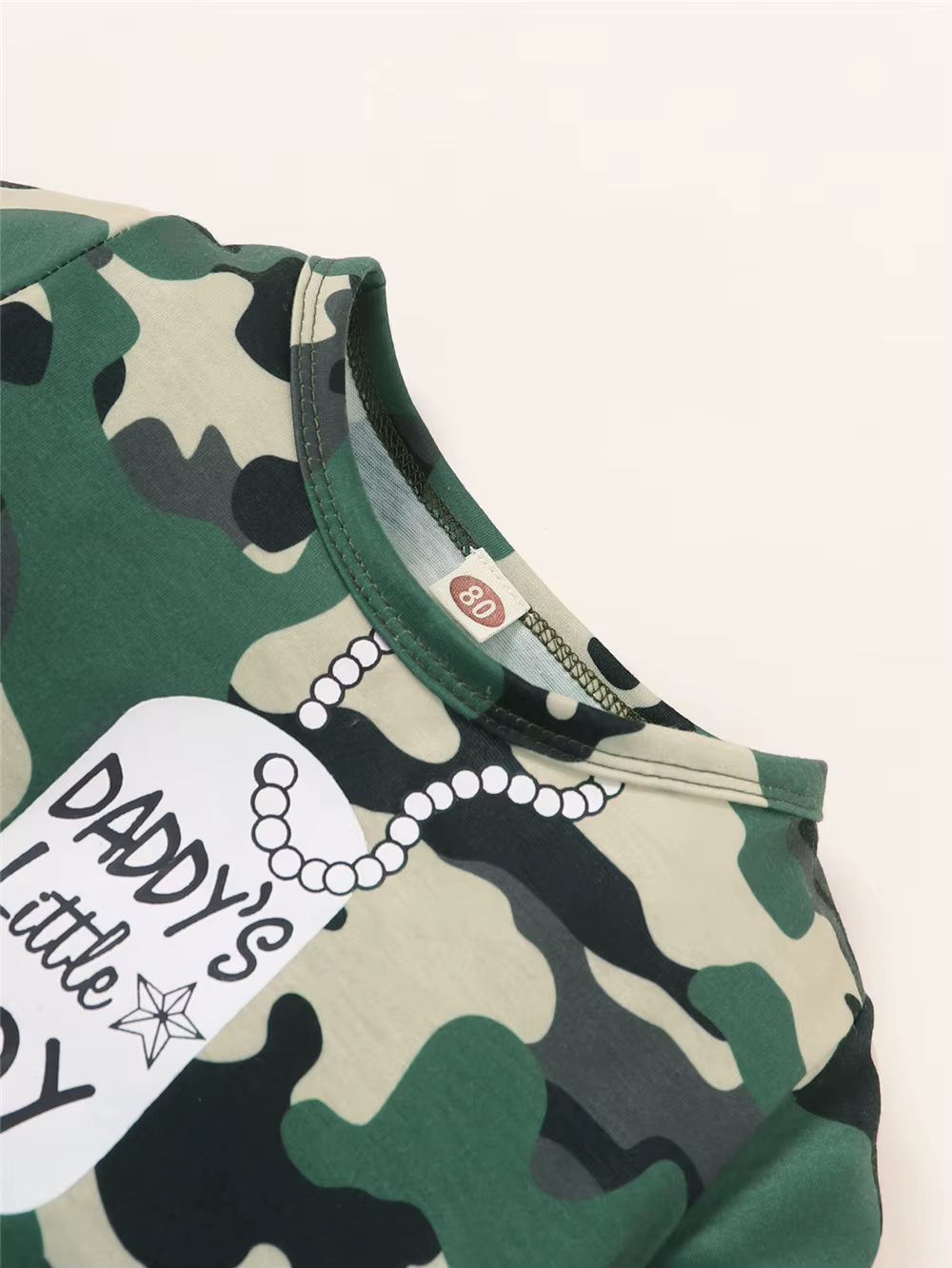 Pelele de verano para bebé 0-18 meses con camuflaje, estilo deportivo - imagen 2