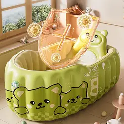 Bañera inflable portátil para bebés – Piscina plegable exterior
