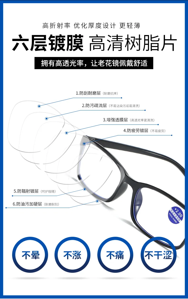 Gafas de lectura para corrientes de agua, ríos y lagos
