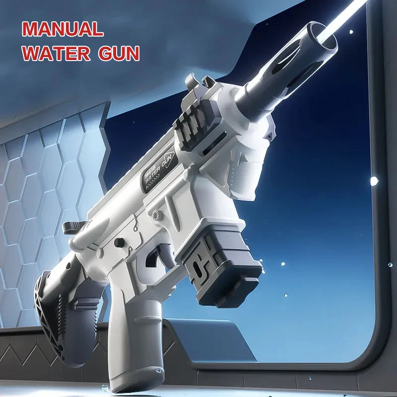 Pistola de agua M416 en uso exterior