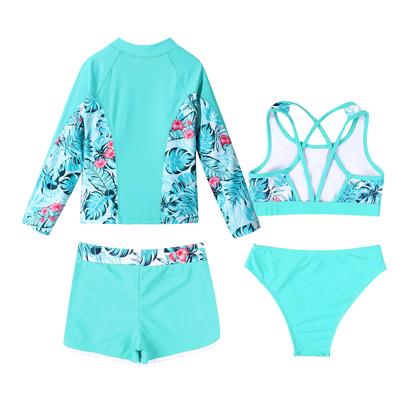 Bañador con protección solar UV para niñas – Estampado infantil - imagen 5