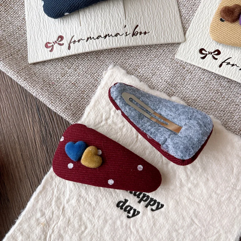 BB Cli Horquillas de terciopelo con lunares para niñas otoño-invierno - imagen 2