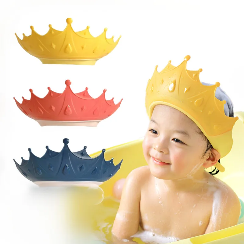 Gorro de champú forma de corona azul