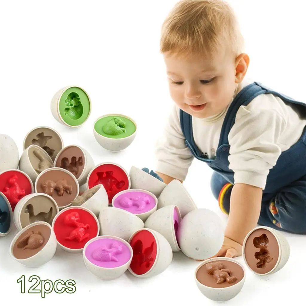 Huevos de Pascua educativos juguete para reconocer formas y colores - imagen 3