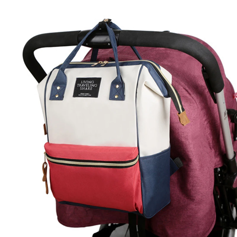 Bolsa maternal de lona con aislamiento térmico para biberones - imagen 5