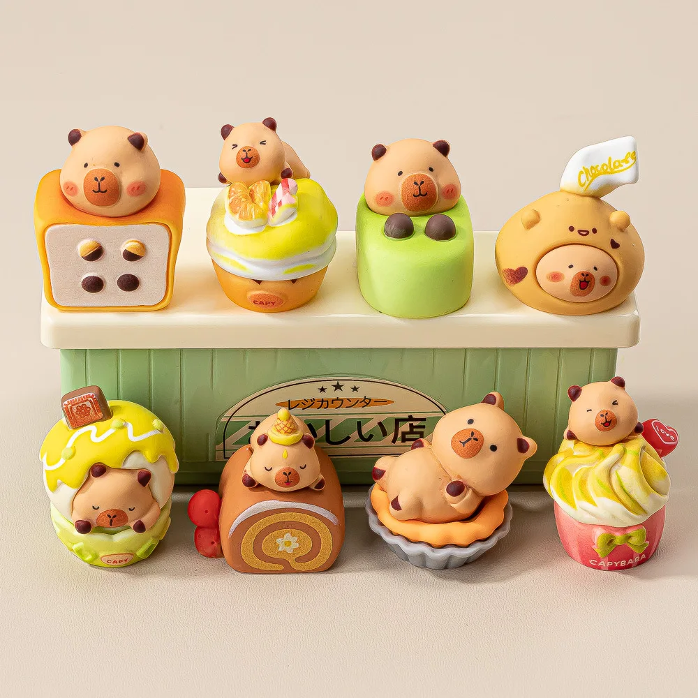 Detalle de las mini figuras capibara