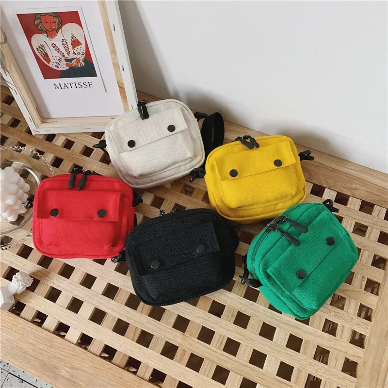 Bolso bandolera infantil lisa tipo mensajero para monedas de viaje - imagen 2