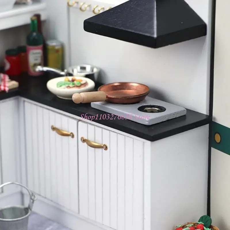 Casa de muñecas R6FD Escena de vida con muebles y accesorios - imagen 3