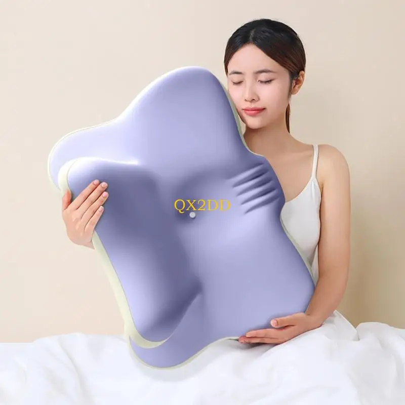 QX2D Almohada ortopédica bebé para dormir boca abajo suave - imagen 3