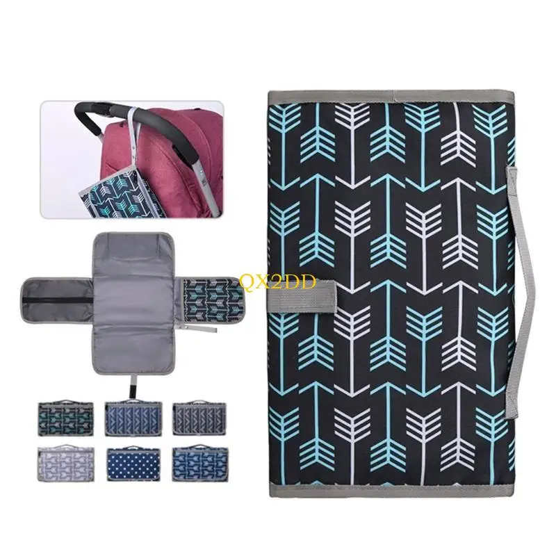 QX2D cambiador plegable impermeable para bebé, portátil - imagen 4