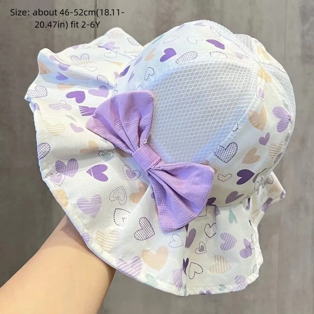 Sombrero de sol transpirable para bebé niña con lazo princesa - imagen 5