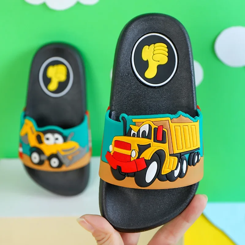 Pantuflas de baño antideslizantes para niños PVC, suaves y fáciles