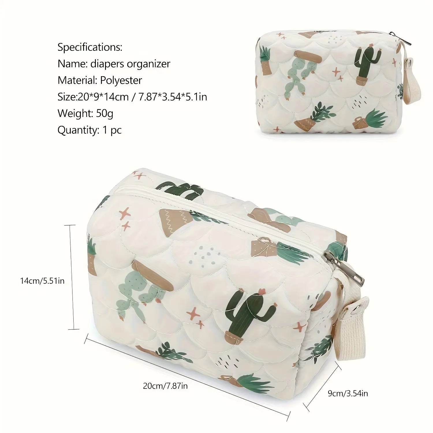 Bolsa de pañales arcoíris con bolsillo húmedo/seco para cochecito - imagen 3